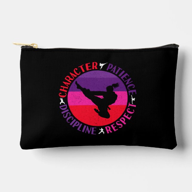Grundwerte der Kampfkunst - Karate Zubehörtasche (Vorderseite)