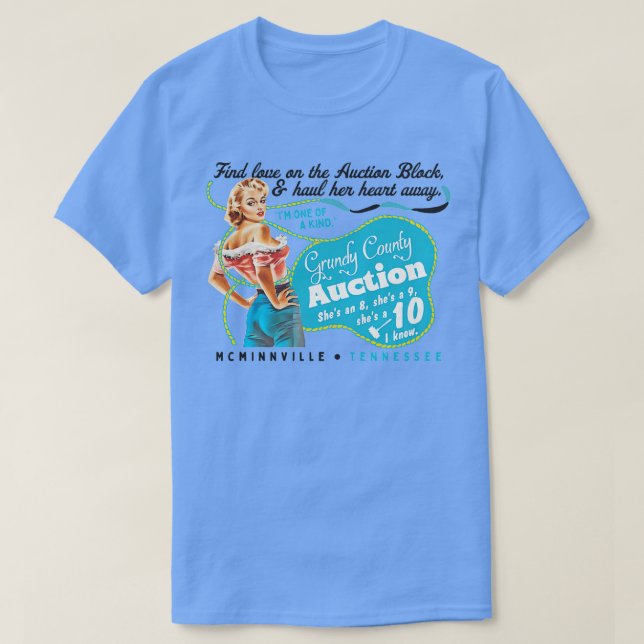 Grundy Landkreis Auktion T-Shirt (Design vorne)