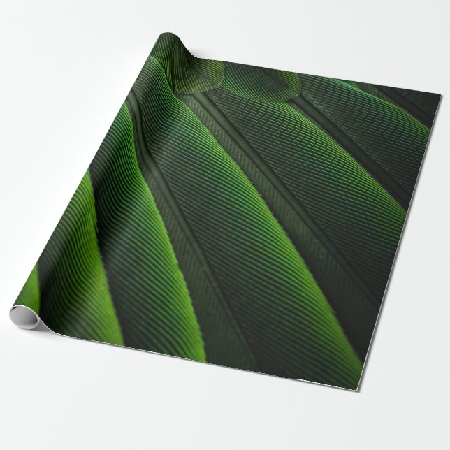 Grüne 3D-Tapete Geschenkpapier (Ungerollt)