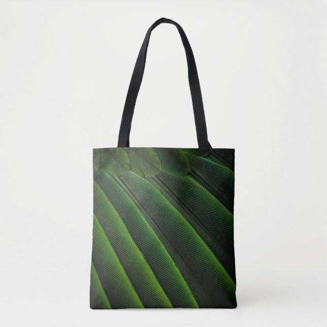 Grüne 3D-Tapete Tasche (Vorderseite)