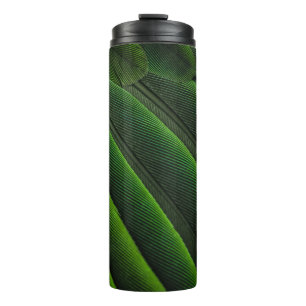 Grüne 3D-Tapete Thermosbecher