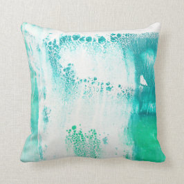 Grüne Abstrakte Details Kissen