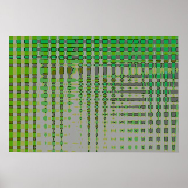 Grüne abstrakte Kunst 1003 Poster (Vorne)