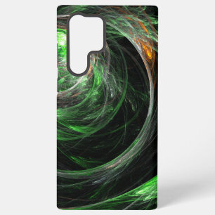 Grüne abstrakte Kunst rund um die Welt Samsung Galaxy Hülle