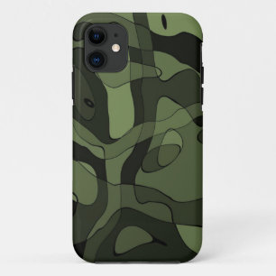 Grüne Abstrakte Kunstkrippe für iPhone Case-Mate iPhone Hülle