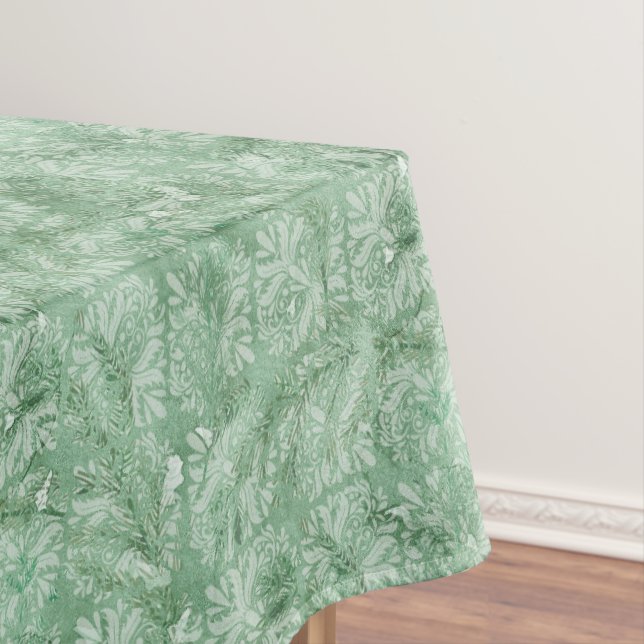 Grüne Abstrakte Plätze Weihnachten Tischdecke (Beispiel)