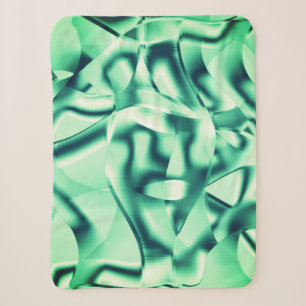 Grüne Acrylformen in schmalen Minztönen Sherpadecke