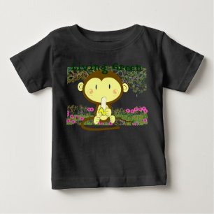 Grüne Affenbananen leben Baby T-shirt