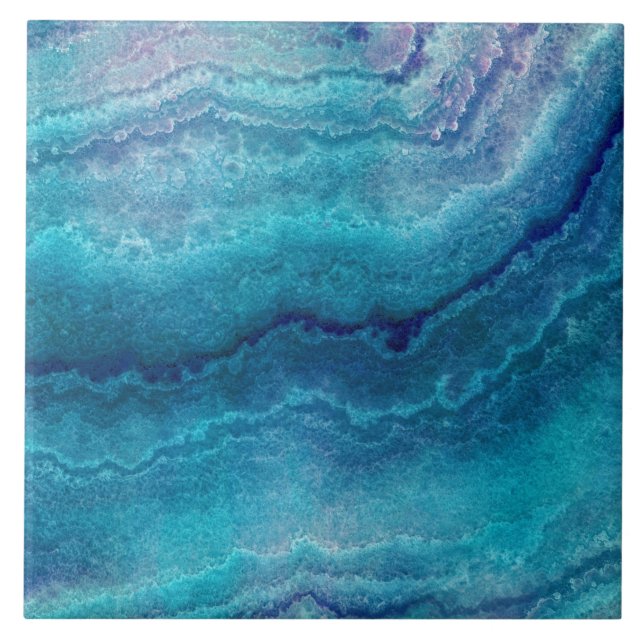 Grüne Agate Textur Fliese (Vorderseite)
