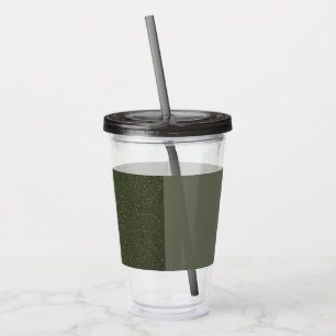Grüne Akryltumbler für Halbgeräusche - Anpassen Acryltrinkbecher