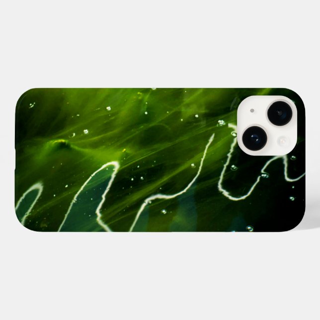 Grüne Algen und Wasser iphcna Case-Mate iPhone 14 Hülle (Rückseite (Horizontal))