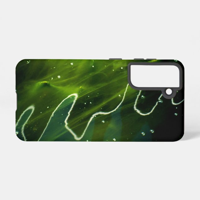 Grüne Algen und Wasser sgcna Samsung Galaxy Hülle (Rückseite (Horizontal))