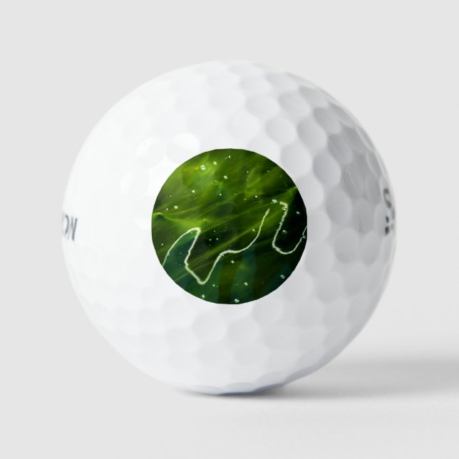 Grüne Algen und Wasser ssf gbcna Golfball (Vorderseite)