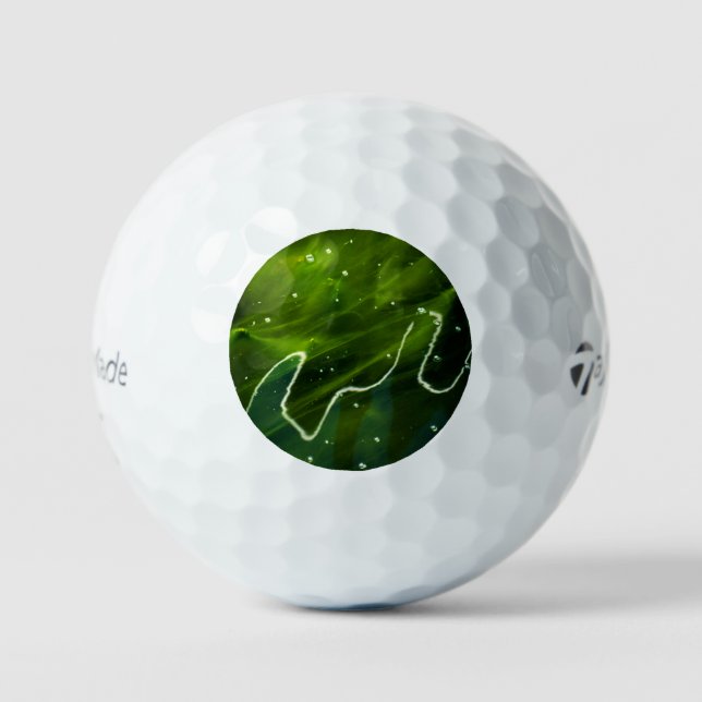 Grüne Algen und Wasser tmtp5 gbcnm Golfball (Vorderseite)