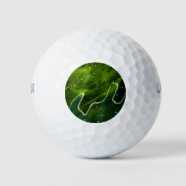 Grüne Algen und Wasser wu gbcnm Golfball