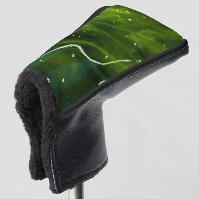 Grüne Algen und Wasserkreisläufe Golf Headcover (3/4 Vorderseite)