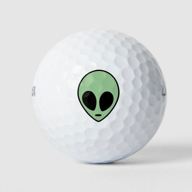 Grüne Alien Golfball (Vorderseite)