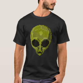 Grüne Alien Head T - Shirt - Futuristische und kos