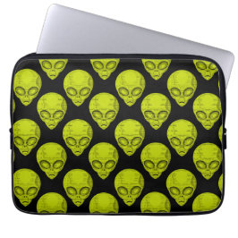 Grüne Alien Laptopschutzhülle