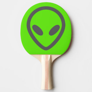 Grüne alien-Spaß-Wissenschaft Tischtennis Schläger