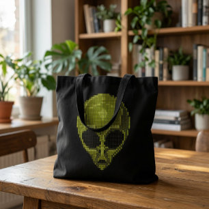 Grüne Alien Tasche