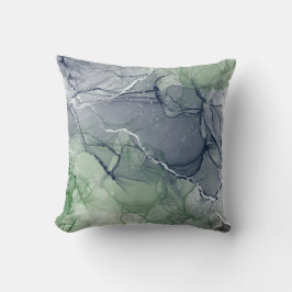 grüne Alkoholfarbe Kissen