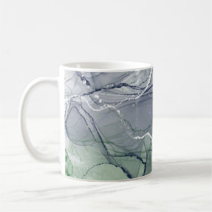 Grüne Alkoholtinte Kaffeetasse