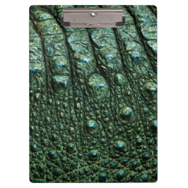 Grüne Alligator-Skin-Textur Klemmbrett