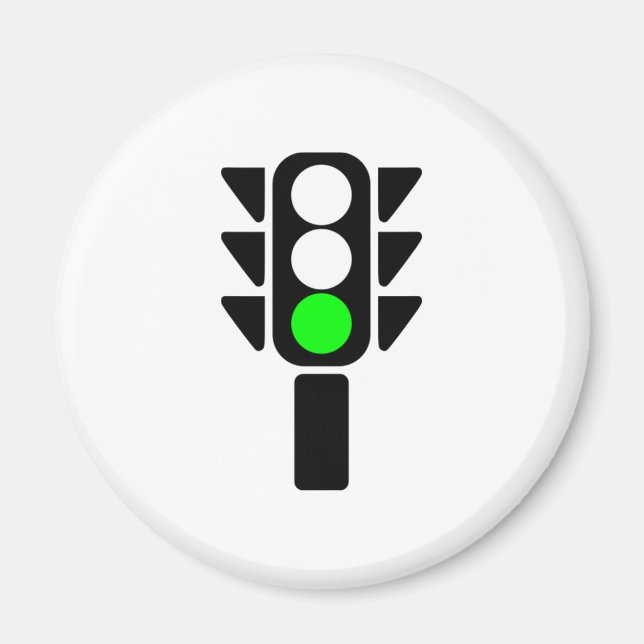 Grüne Ampel Magnet (Vorne)