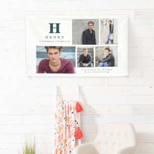 Grüne Ankündigung für mehrere Fotos Banner