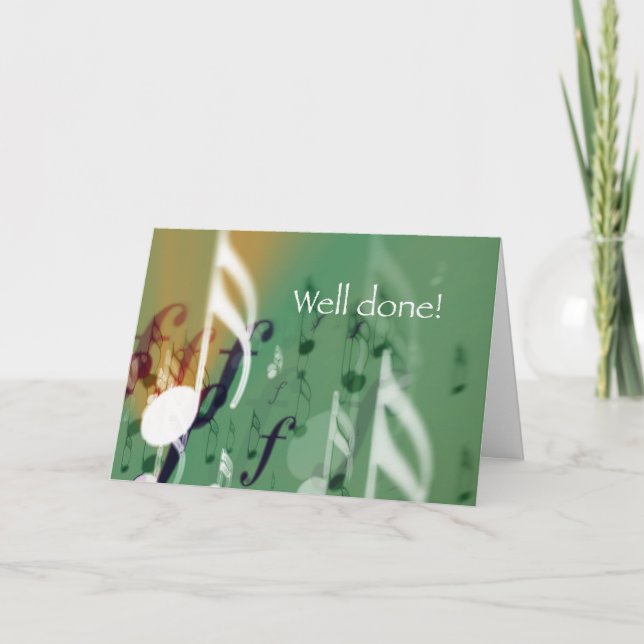 Grüne Anmerkungen, gut gemacht Karte (Vorderseite)