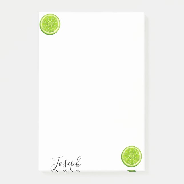 Grüne Anmerkungen Limon Post-it Klebezettel (Vorderseite)
