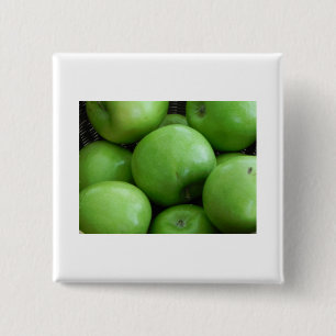 Grüne Äpfel Button