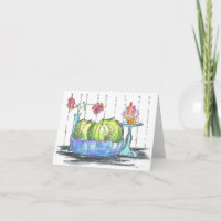 Grüne Äpfel kleiner Kuchen und