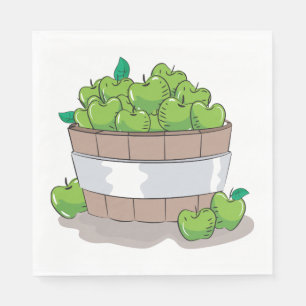 Grüne Äpfel Serviette