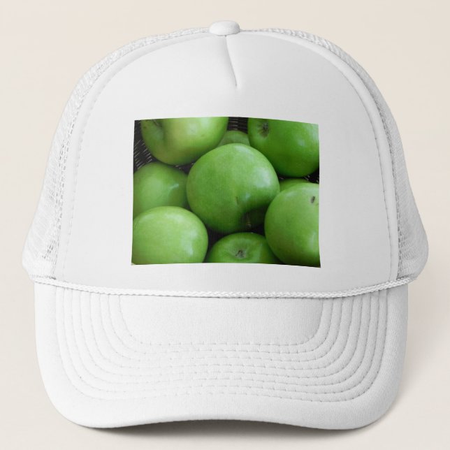 Grüne Äpfel Truckerkappe (Vorderseite)