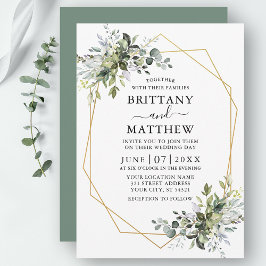 Grüne Aquarellfläche Einladung