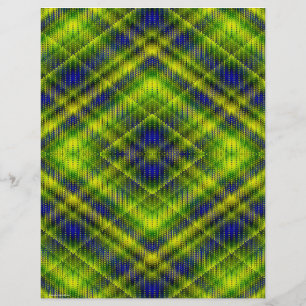Grüne Argyle-Massen-Scrapbook-Papier-Seiten Flyer