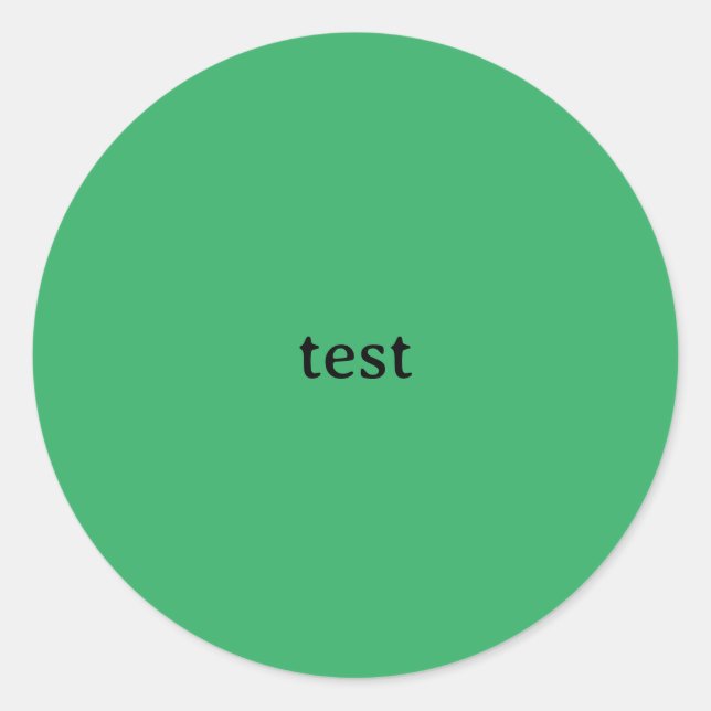 grüne Aufkleberprüfung .co.uk Runder Aufkleber (Vorderseite)