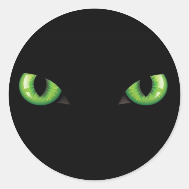 Grüne Augen Aufkleber (Vorderseite)