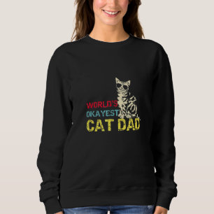 Grüne Augen der braunen Katze 1 Sweatshirt