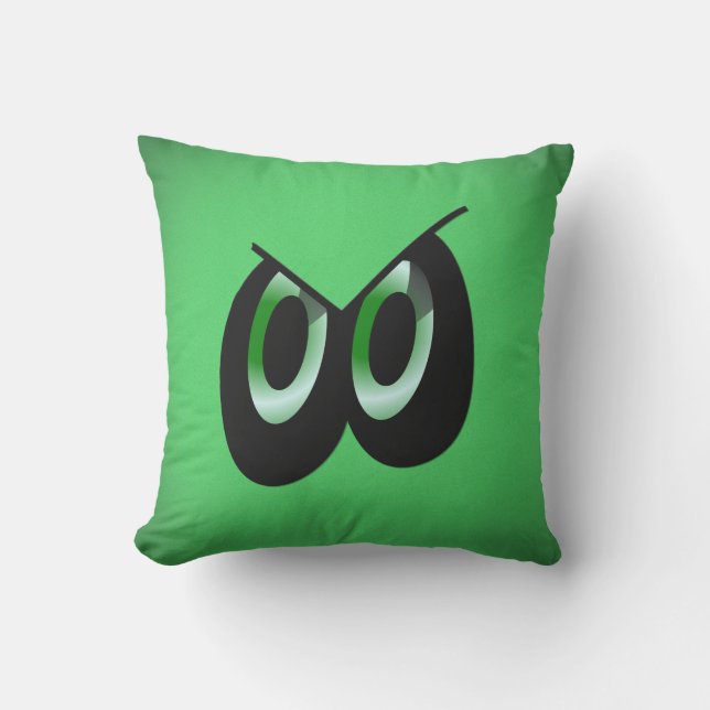 Grüne Augen Kissen (Vorderseite)