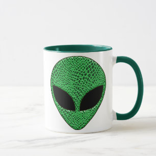 Grüne Außerirdische Eidechsen Kreatur Tasse