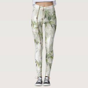 Grüne Bambus Serenität Leggings