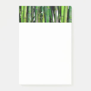 Grüne Bambusstangen Naturfotografie Post-it Klebezettel