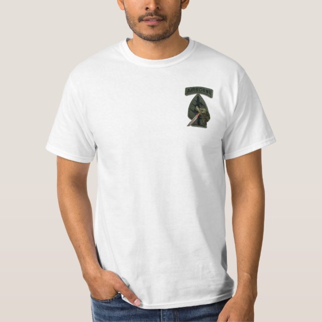 Grüne Barette Armee-besondere Kräfte lrrps sf sfg T-Shirt (Vorderseite)