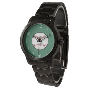 Grüne Baseballuhr Geschenk Armbanduhr