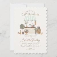 Grüne Bauern Markt Farm Bridal Dusche Einladung