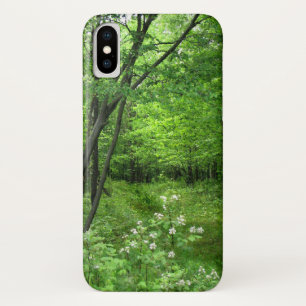 Grüne Baum-Waldnatur, die iPhone X Fall wandert title_seo2