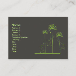 Grüne Bäume Abstrakte Kunst Visitenkarte